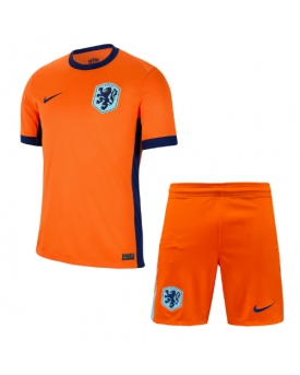 Paesi Bassi Maglia Gara Casa Repliche Europei 2024 Bambino